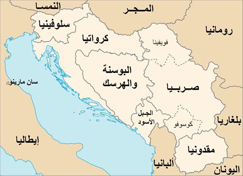 خريطة البوسنة